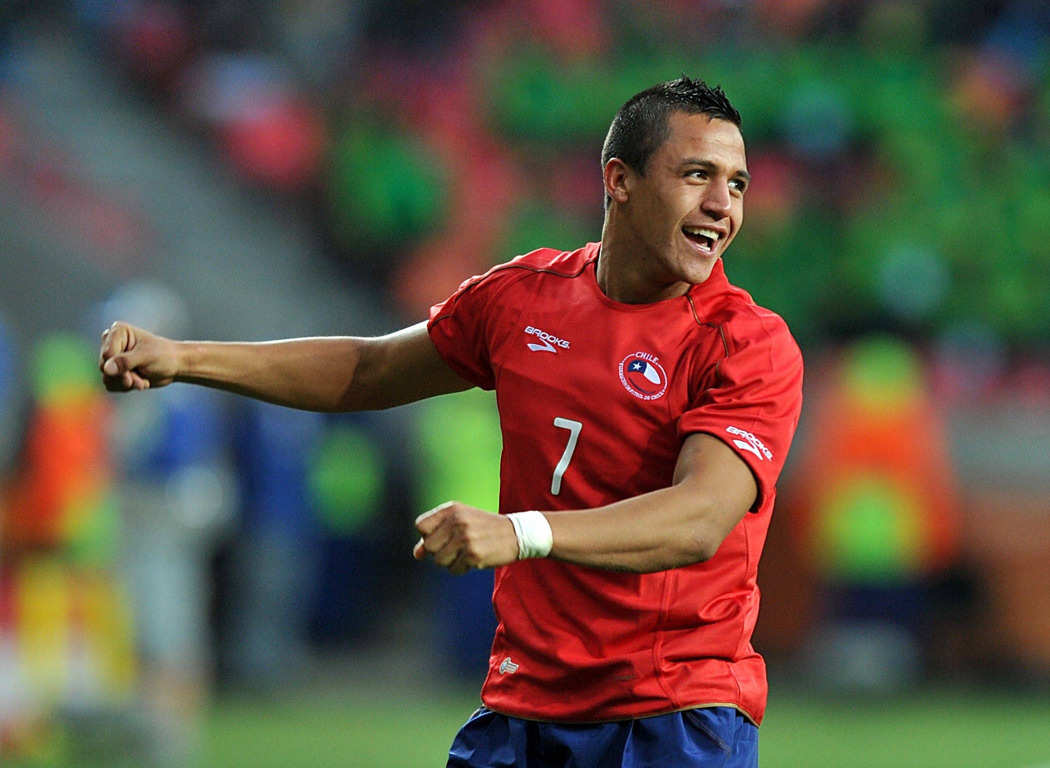 Alexis Sánchez anotó dos goles para Chile durante el Mundial de Brasil 2014